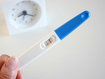  妊娠検査薬の反応
